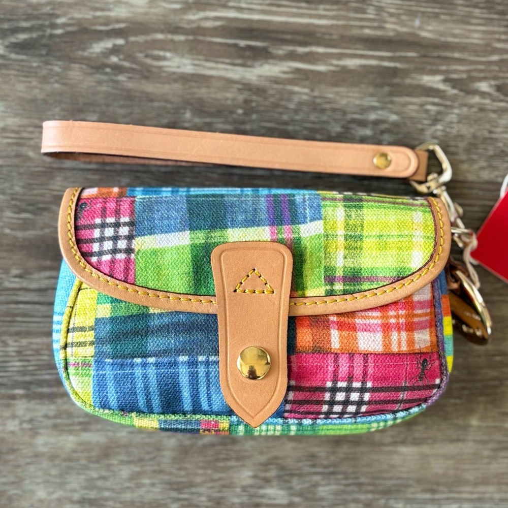 Dooney & Bourke Plaid Picnic Ants Wristlet - Picture 2 of 14